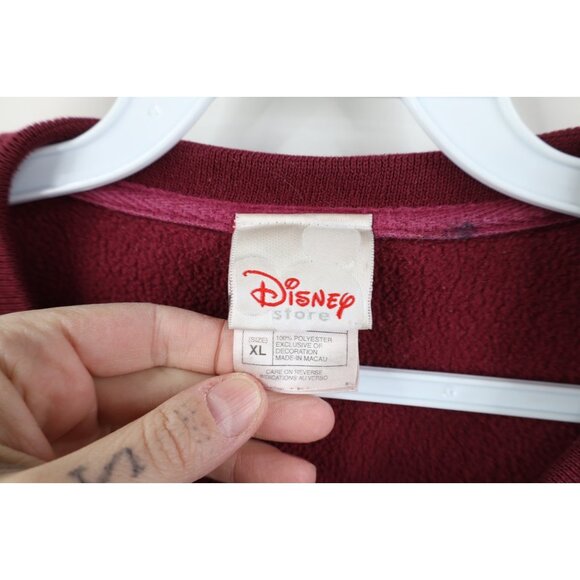 Vtg 90s Disney Womens XL Distressed Winnie the Pooh Fleece Crewneck Sweatshirt - Picture 6 of 15